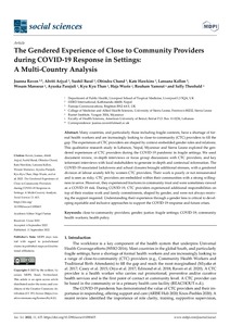 The Gendered Experience Of Close To Community Providers During COVID-19 ...